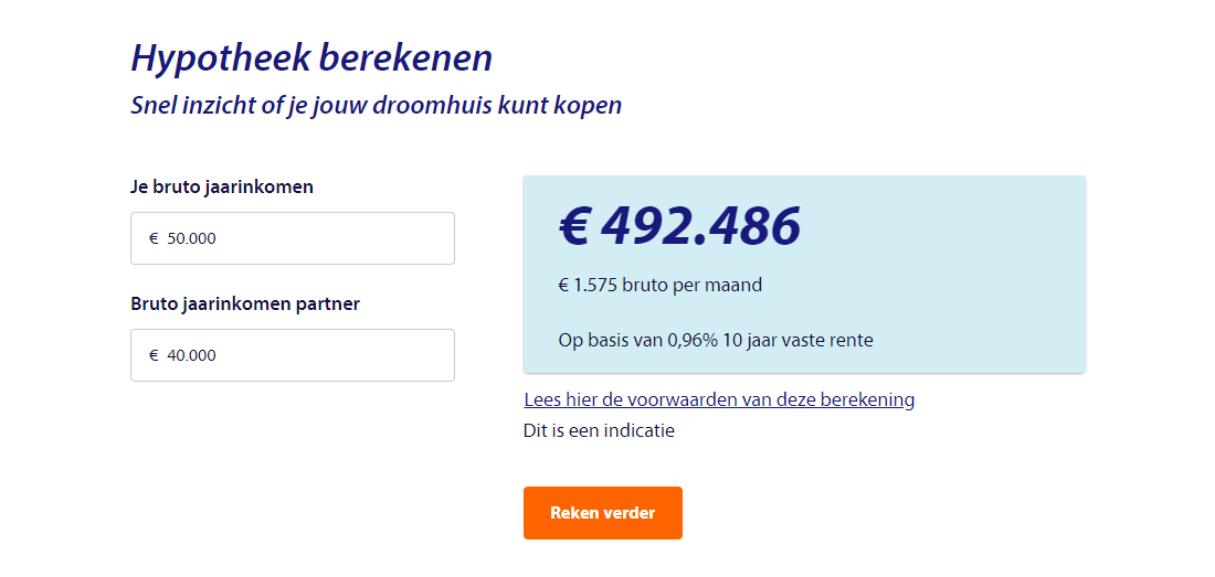 hypotheeklasten calculator