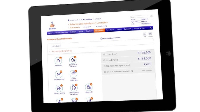rabobank lenen hypotheek